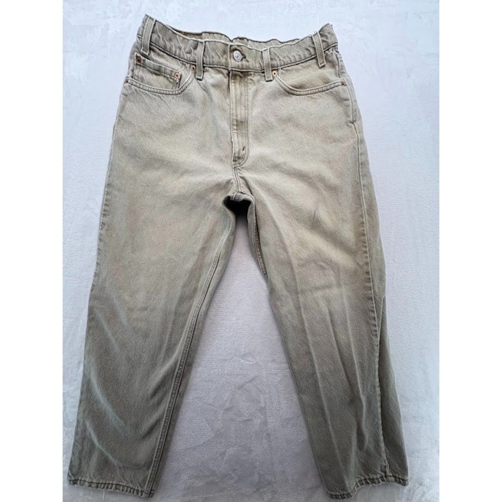 Men's Levi's 550‎ Vtg Khaki Denim Jeans Size 36 x 30 Relaxed Fit